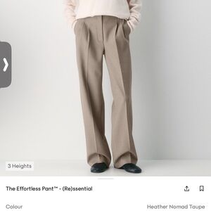 Aritzia Heather Nomad Taupe Women's Straight Leg Pants